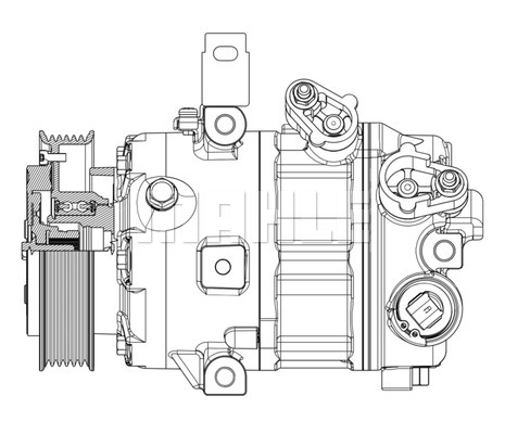 Ilustracja ACP 634 000P MAHLE sprężarka, klimatyzacja