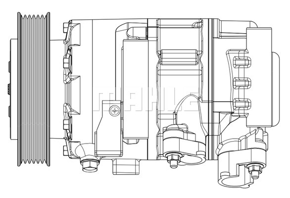 Ilustracja ACP 635 000P MAHLE sprężarka, klimatyzacja