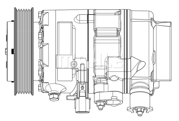 Ilustracja ACP 637 000P MAHLE sprężarka, klimatyzacja
