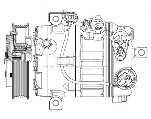 Ilustracja ACP 637 000P MAHLE sprężarka, klimatyzacja