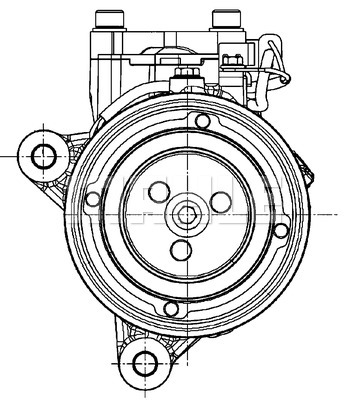 Ilustracja ACP 599 000P MAHLE sprężarka, klimatyzacja