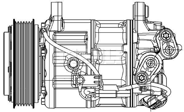 Ilustracja ACP 599 000P MAHLE sprężarka, klimatyzacja