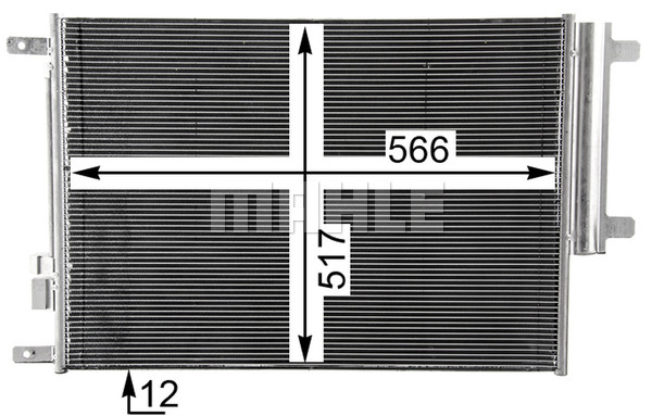 Ilustracja AC 34 000P MAHLE skraplacz, klimatyzacja