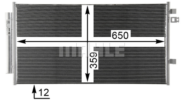 Ilustracja AC 35 000P MAHLE skraplacz, klimatyzacja