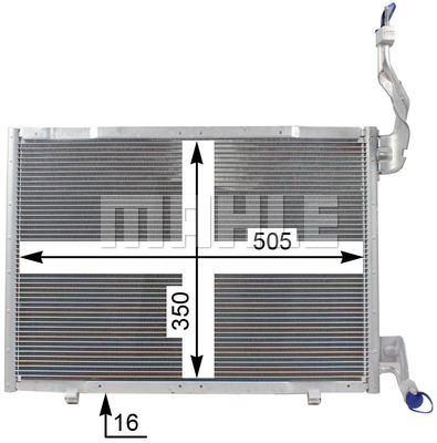 Ilustracja AC 22 000P MAHLE skraplacz, klimatyzacja