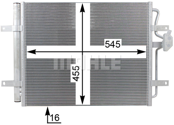 Ilustracja AC 24 000P MAHLE skraplacz, klimatyzacja