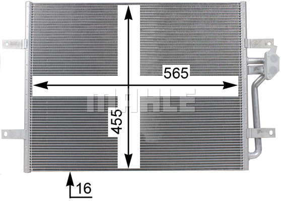 Ilustracja AC 25 000P MAHLE skraplacz, klimatyzacja