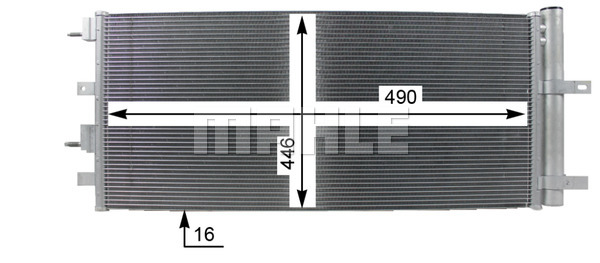 Ilustracja AC 274 000P MAHLE skraplacz, klimatyzacja