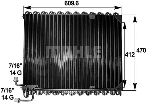 Ilustracja AC 285 000P MAHLE skraplacz, klimatyzacja