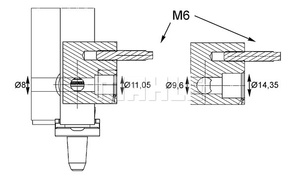 Ilustracja AC 39 000P MAHLE skraplacz, klimatyzacja