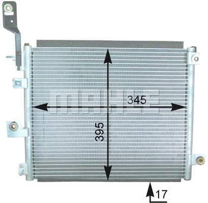 Ilustracja AC 432 000P MAHLE skraplacz, klimatyzacja