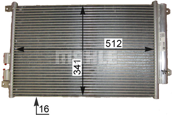 Ilustracja AC 809 000P MAHLE skraplacz, klimatyzacja