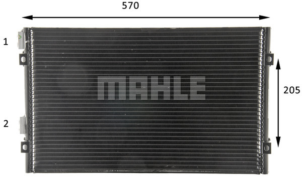 Ilustracja AC 820 000P MAHLE skraplacz, klimatyzacja