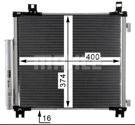 Ilustracja AC 825 000P MAHLE skraplacz, klimatyzacja