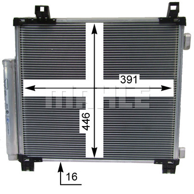 Ilustracja AC 825 000S MAHLE skraplacz, klimatyzacja