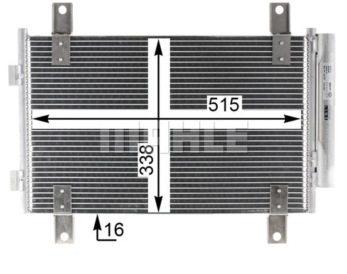 Ilustracja AC 833 000P MAHLE skraplacz, klimatyzacja