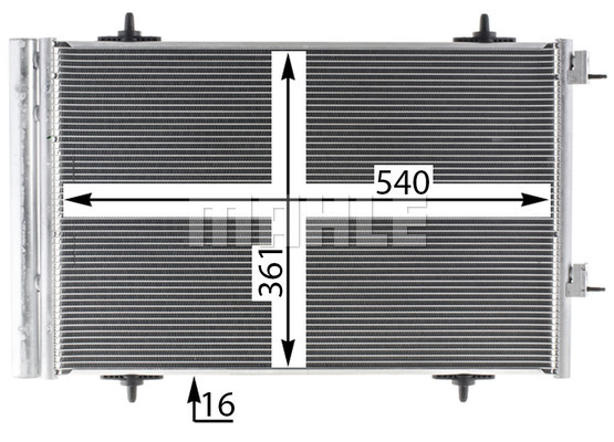 Ilustracja AC 735 000P MAHLE skraplacz, klimatyzacja