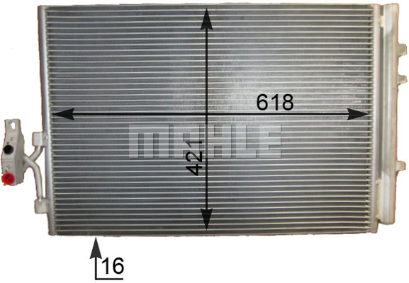 Ilustracja AC 779 000S MAHLE skraplacz, klimatyzacja