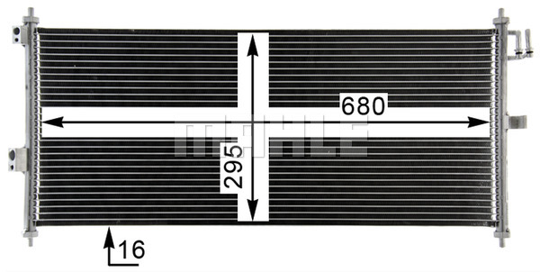 Ilustracja AC 788 000P MAHLE skraplacz, klimatyzacja
