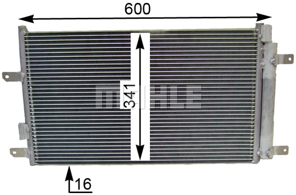 Ilustracja AC 857 000S MAHLE skraplacz, klimatyzacja