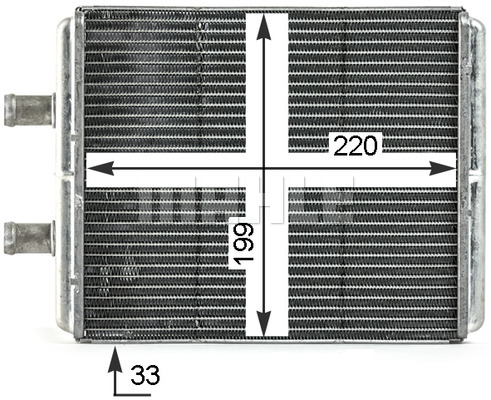 Ilustracja AH 4 000P MAHLE nagrzewnica / wymiennik ciepła