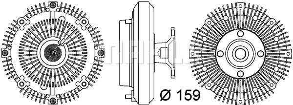 Ilustracja CFC 111 000P MAHLE sprzęgło, wentylator chłodzenia