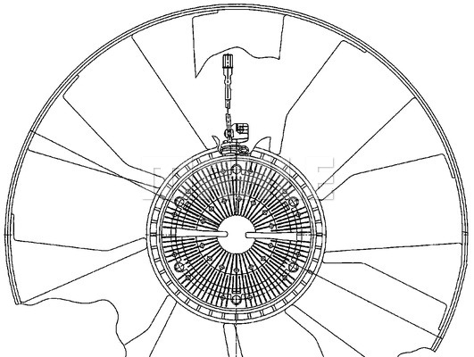 Ilustracja CFF 488 000P MAHLE wentylator, chłodzenie silnika
