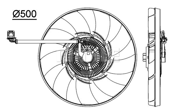 Ilustracja CFF 476 000P MAHLE wentylator, chłodzenie silnika