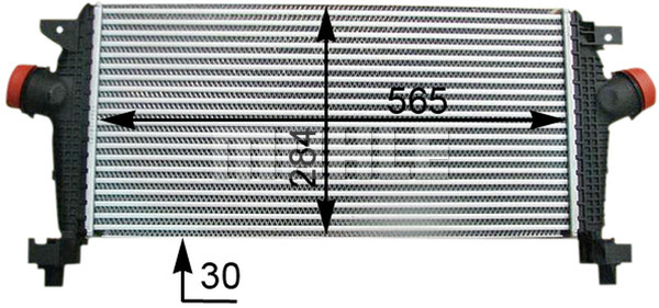 Ilustracja CI 362 000P MAHLE chłodnica powietrza doładowującego - intercooler