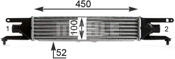 Ilustracja CI 434 000P MAHLE chłodnica powietrza doładowującego - intercooler