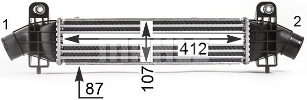 Ilustracja CI 25 000P MAHLE chłodnica powietrza doładowującego - intercooler