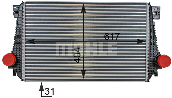 Ilustracja CI 27 000P MAHLE chłodnica powietrza doładowującego - intercooler