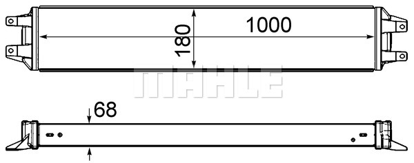 Ilustracja CLC 208 000P MAHLE chłodnica oleju, olej silnikowy