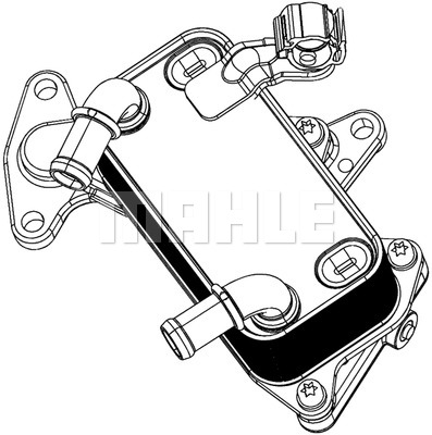 Ilustracja CLC 25 000P MAHLE chłodnica oleju, automatyczna przekładnia