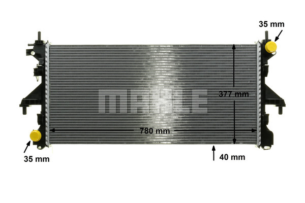 Ilustracja CR 1069 000P MAHLE chłodnica cieczy