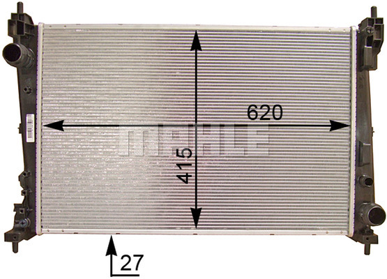 Ilustracja CR 1112 000P MAHLE chłodnica cieczy