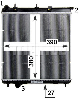 Ilustracja CR 1113 000P MAHLE chłodnica cieczy