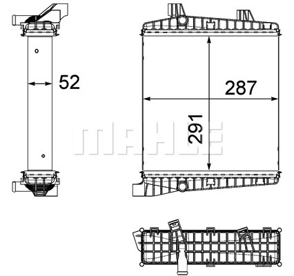 Ilustracja CR 1186 000P MAHLE chłodnica cieczy