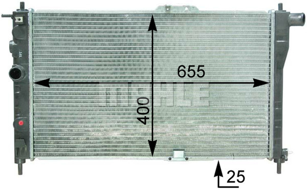 Ilustracja CR 1307 000P MAHLE chłodnica cieczy
