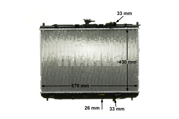 Ilustracja CR 1328 000P MAHLE chłodnica cieczy
