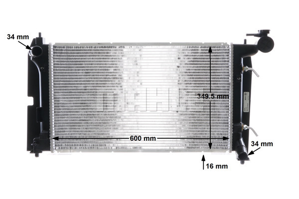 Ilustracja CR 1558 000S MAHLE chłodnica cieczy