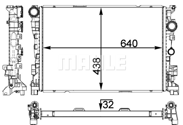 Ilustracja CR 1772 000P MAHLE chłodnica cieczy