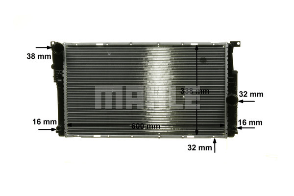 Ilustracja CR 1909 000P MAHLE chłodnica cieczy