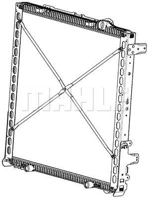 Ilustracja CR 2086 000P MAHLE chłodnica cieczy