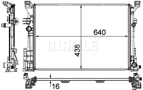 Ilustracja CR 2169 000P MAHLE chłodnica cieczy
