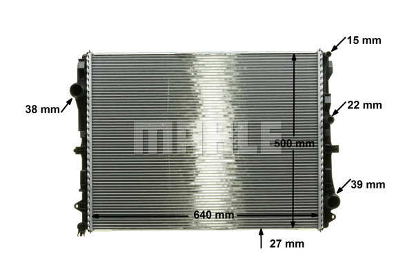 Ilustracja CR 2172 000P MAHLE chłodnica cieczy