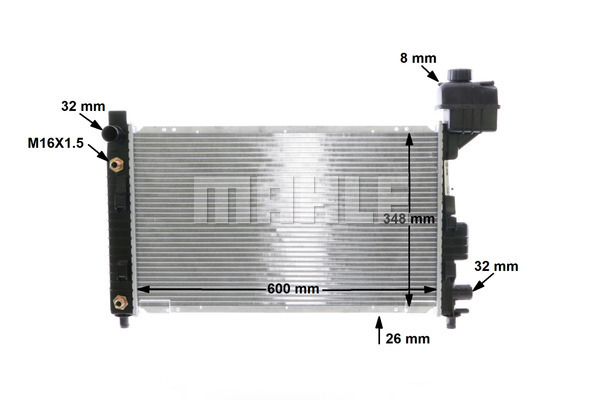 Ilustracja CR 323 000S MAHLE chłodnica cieczy