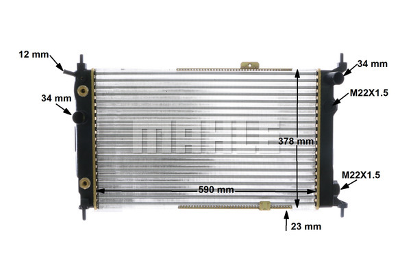 Ilustracja CR 421 000S MAHLE chłodnica cieczy