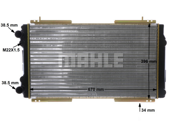 Ilustracja CR 474 000S MAHLE chłodnica cieczy
