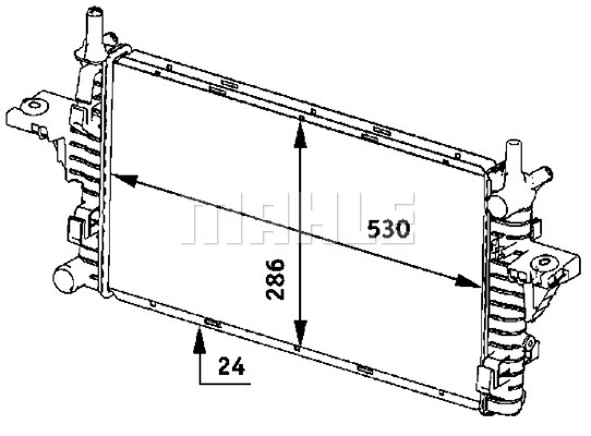 Ilustracja CR 609 000S MAHLE chłodnica cieczy